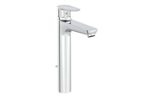 VitrA Flow Soft Tall Basin Mixer w/Waste Lever - Chrome